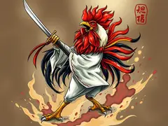 The Chicken Crowing Swordsmanship showcases the spirit of struggle and strength.